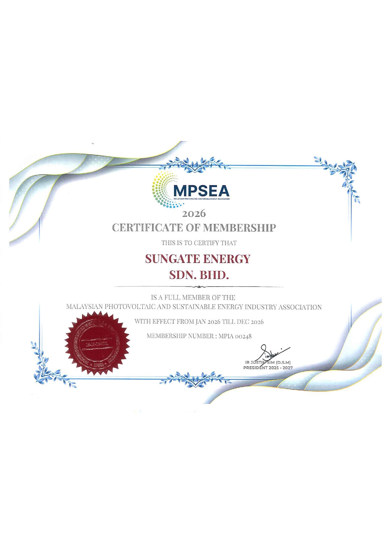 SUNGATE ENERGY SDN. BHD